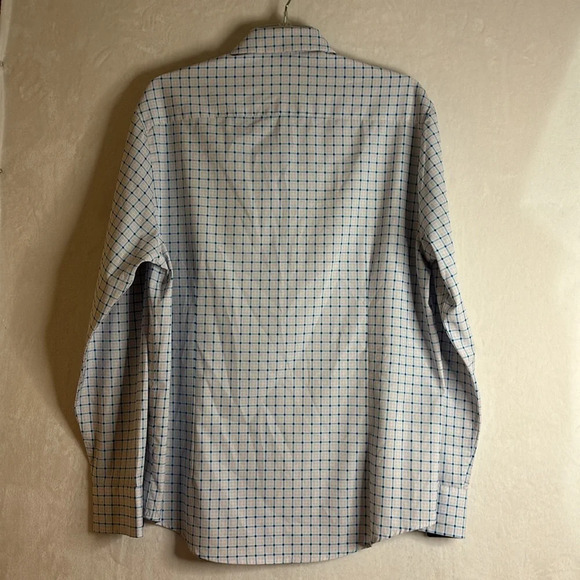 Con.Struct Cooling Comfort Slim Fit Check Stretch Button Up Shirt Size Large - Picture 6 of 10